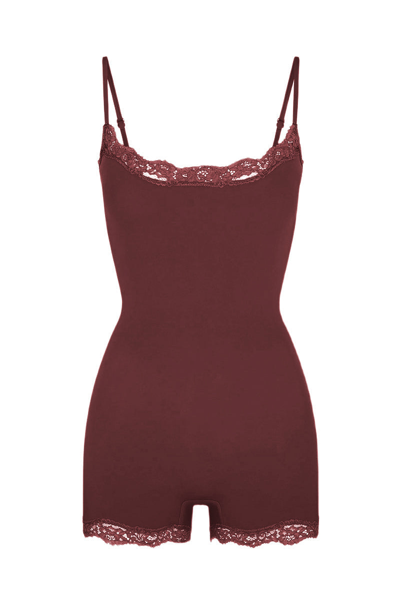 Spitzen-Serie Damen-Spaghettiträger-Spitzenbesatz-atmungsaktiver Playsuit