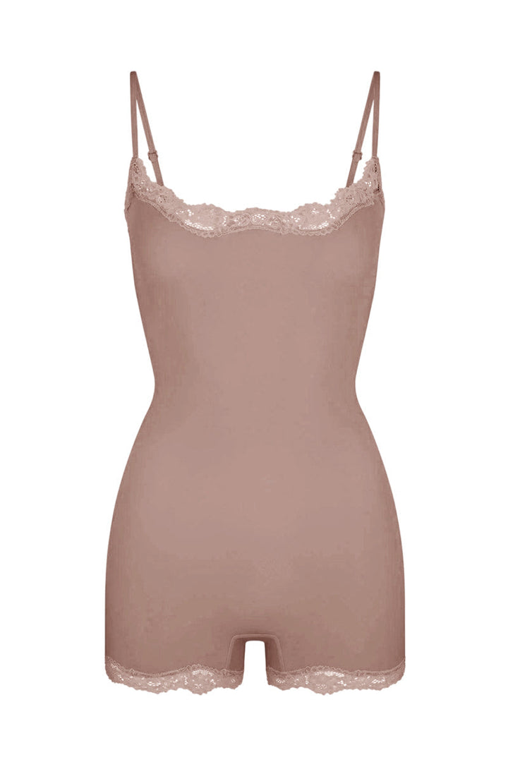 Spitzen-Serie Damen-Spaghettiträger-Spitzenbesatz-atmungsaktiver Playsuit
