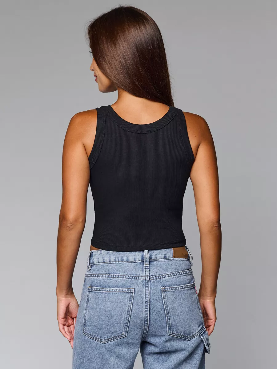 Ärmelloses Crop-Top