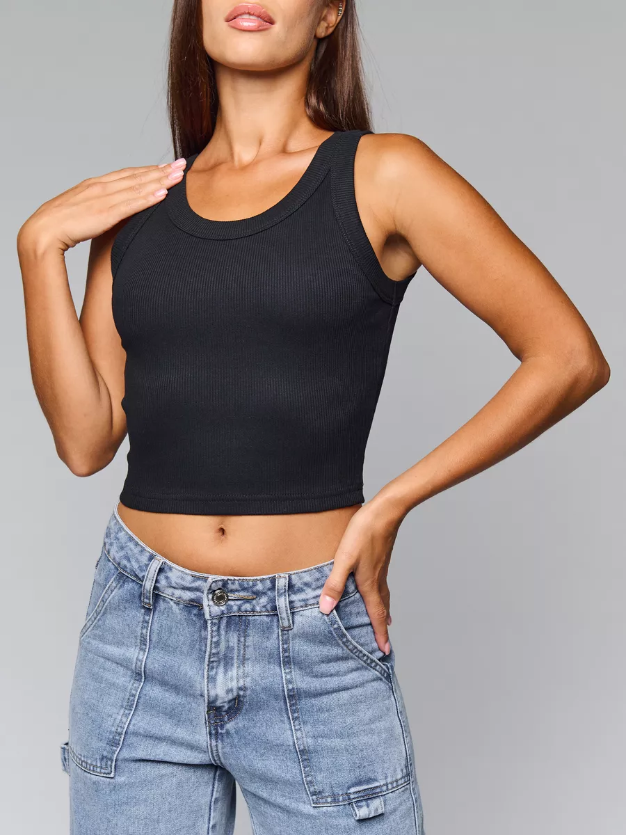 Ärmelloses Crop-Top
