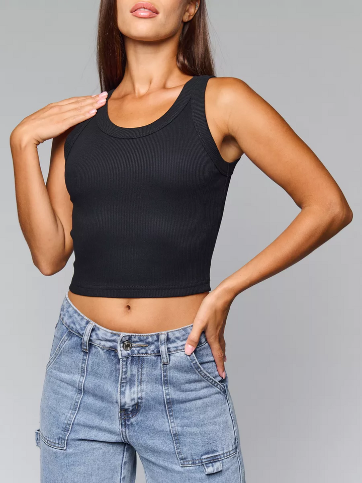 Ärmelloses Crop-Top